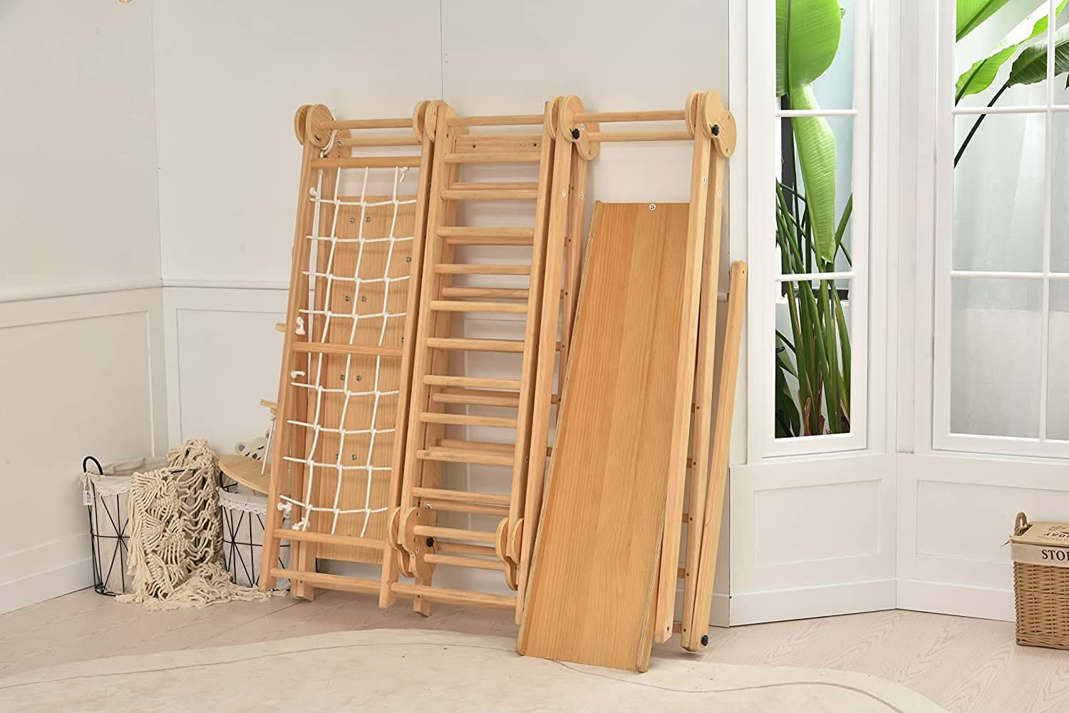 Chestnut - 8 - in - 1 Jungle Gym for Toddlers - Grit Grind Strength