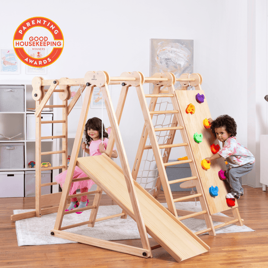Chestnut - 8 - in - 1 Jungle Gym for Toddlers - Grit Grind Strength