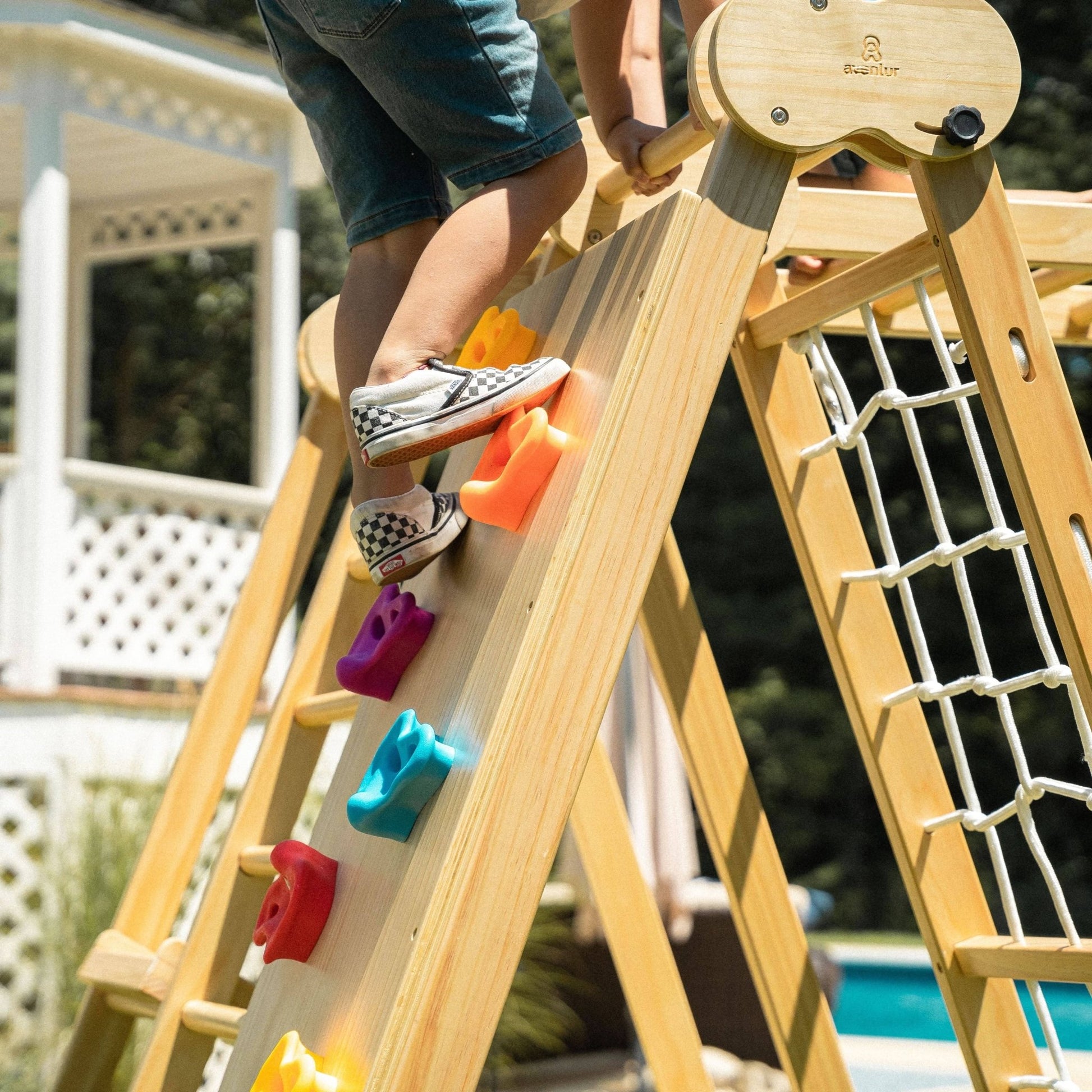 Chestnut - 8 - in - 1 Jungle Gym for Toddlers - Grit Grind Strength