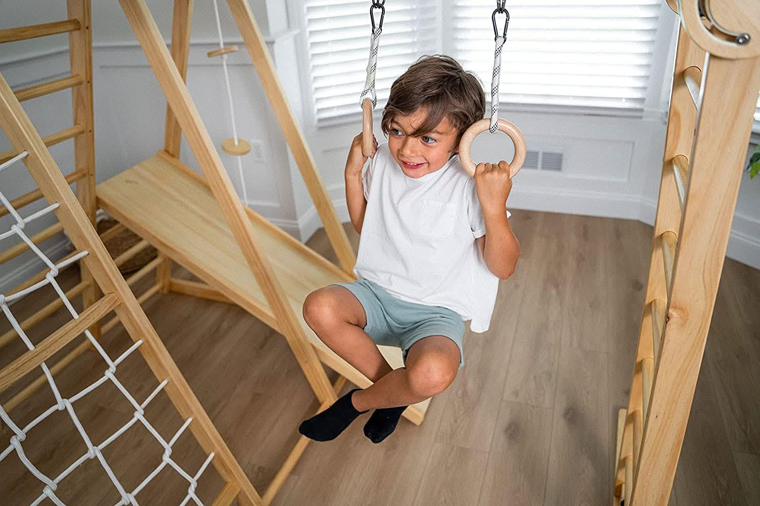 Chestnut - 8 - in - 1 Jungle Gym for Toddlers - Grit Grind Strength