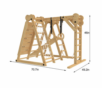 Chestnut - 8 - in - 1 Jungle Gym for Toddlers - Grit Grind Strength