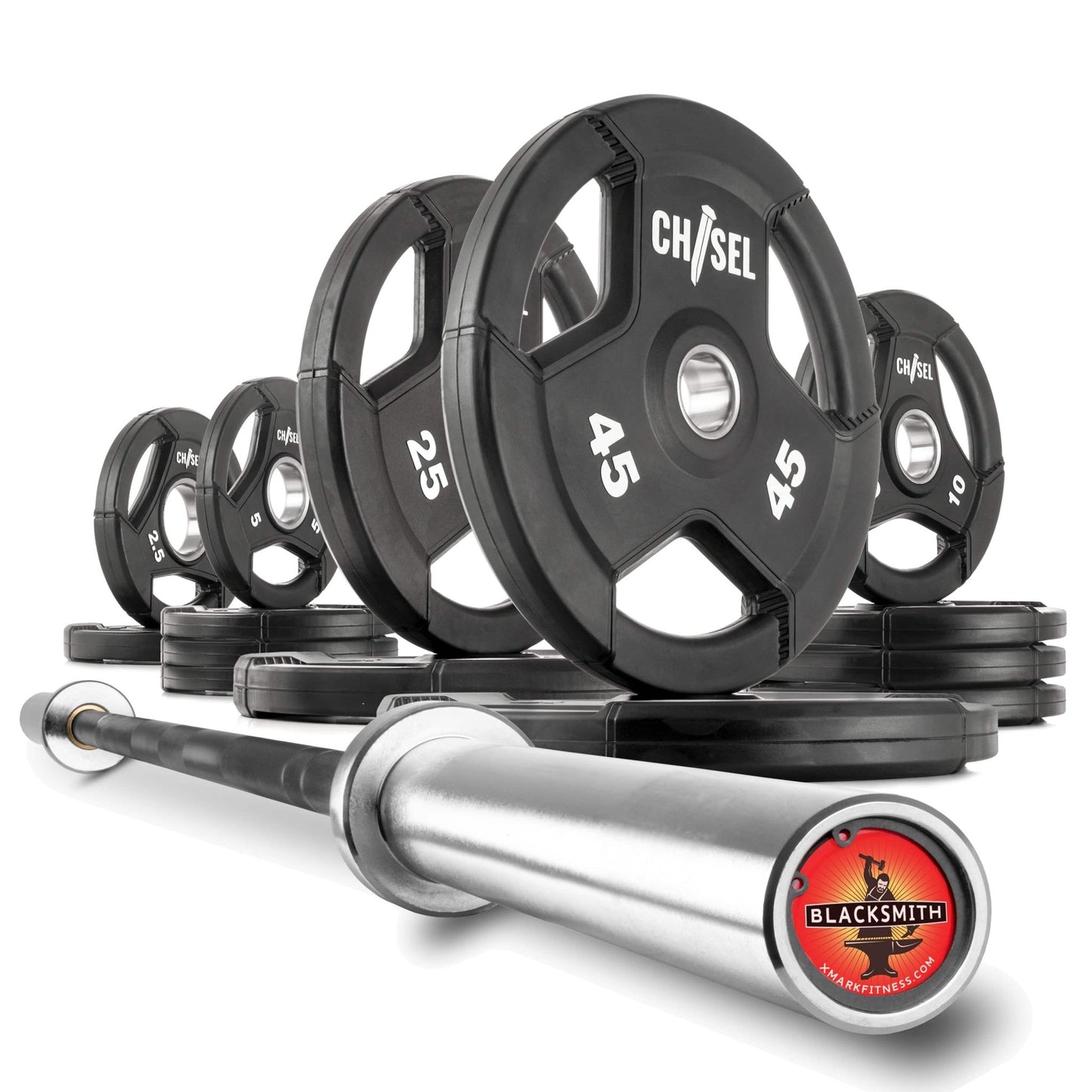 Chisel Olympic Weight Plates & Bar Set Builder - Grit Grind Strength