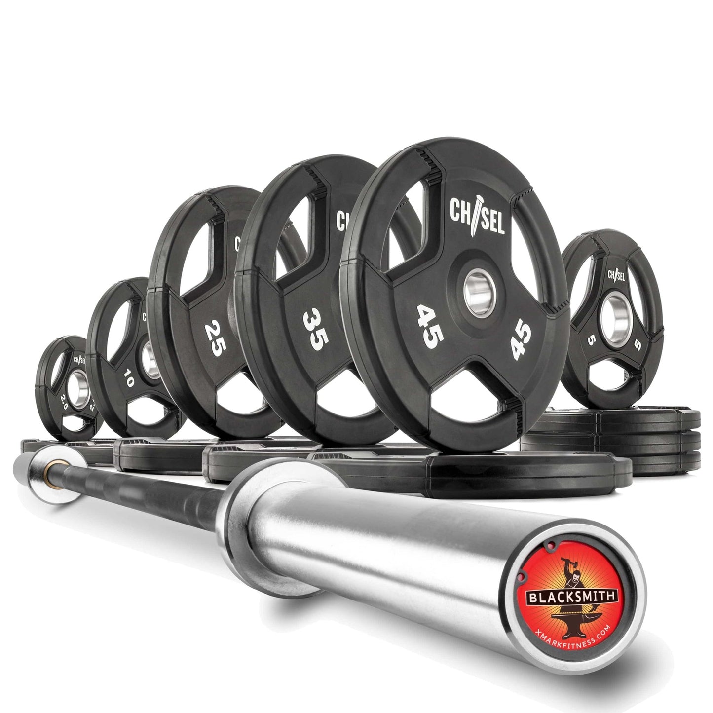 Chisel Olympic Weight Plates & Bar Set Builder - Grit Grind Strength