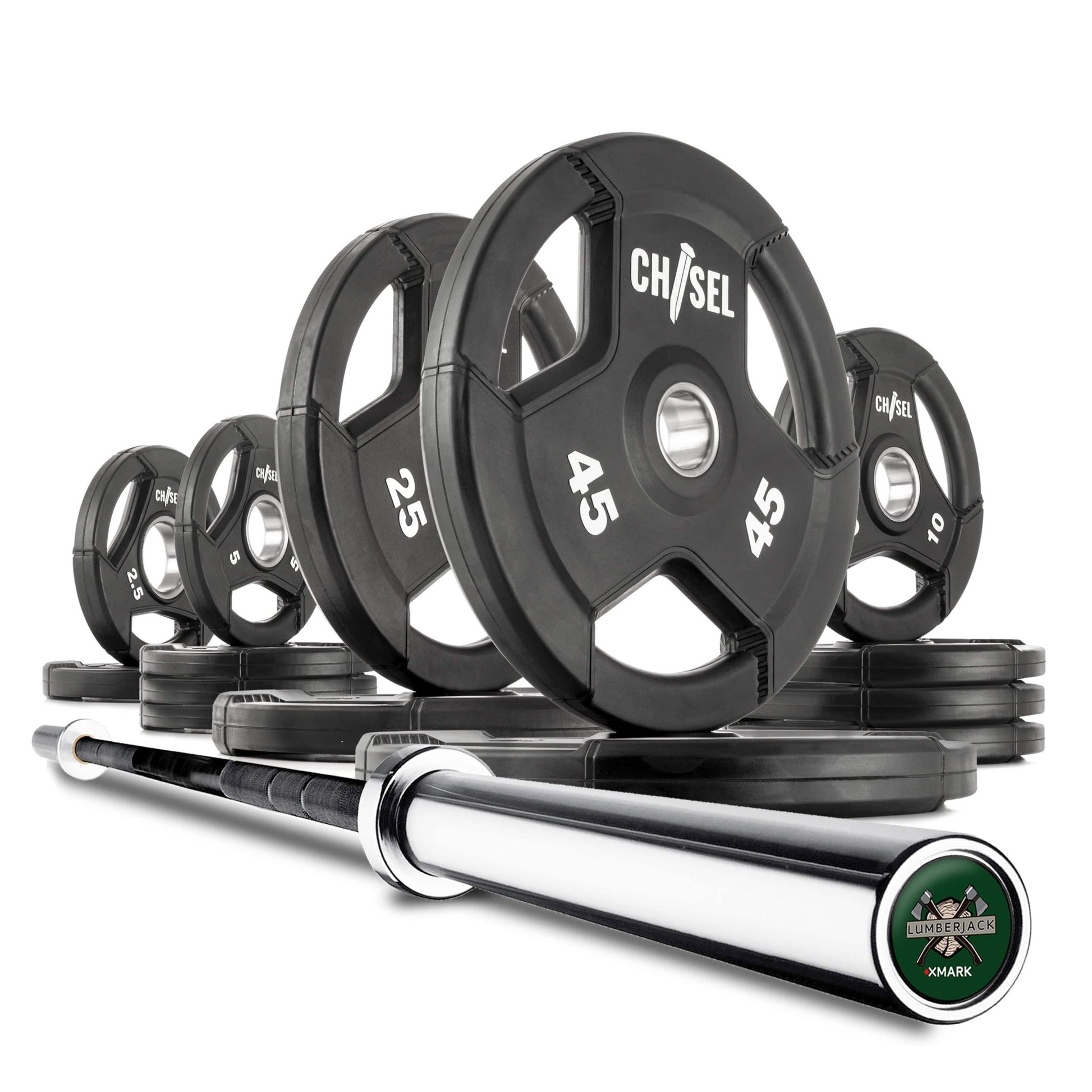 Chisel Olympic Weight Plates & Bar Set Builder - Grit Grind Strength