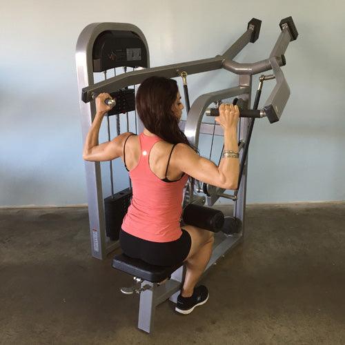 Classic Lat Pulldown - Muscle D Fitness - Adjustable Seated - Pin Selectorized - Grit Grind Strength
