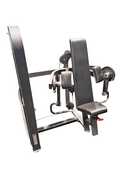 Classic Selectorized Biceps Curl by Muscle D Fitness - Adjustable Seat - Pin Selectorized Weight Stack - Grit Grind Strength