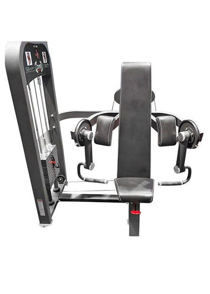 Classic Selectorized Biceps Curl by Muscle D Fitness - Adjustable Seat - Pin Selectorized Weight Stack - Grit Grind Strength