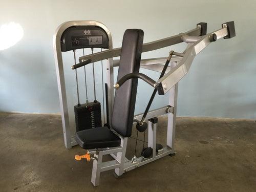Classic Shoulder Press - Muscle D Fitness - Adjustable Seat - Pin Selectorized Weight Stack - Grit Grind Strength