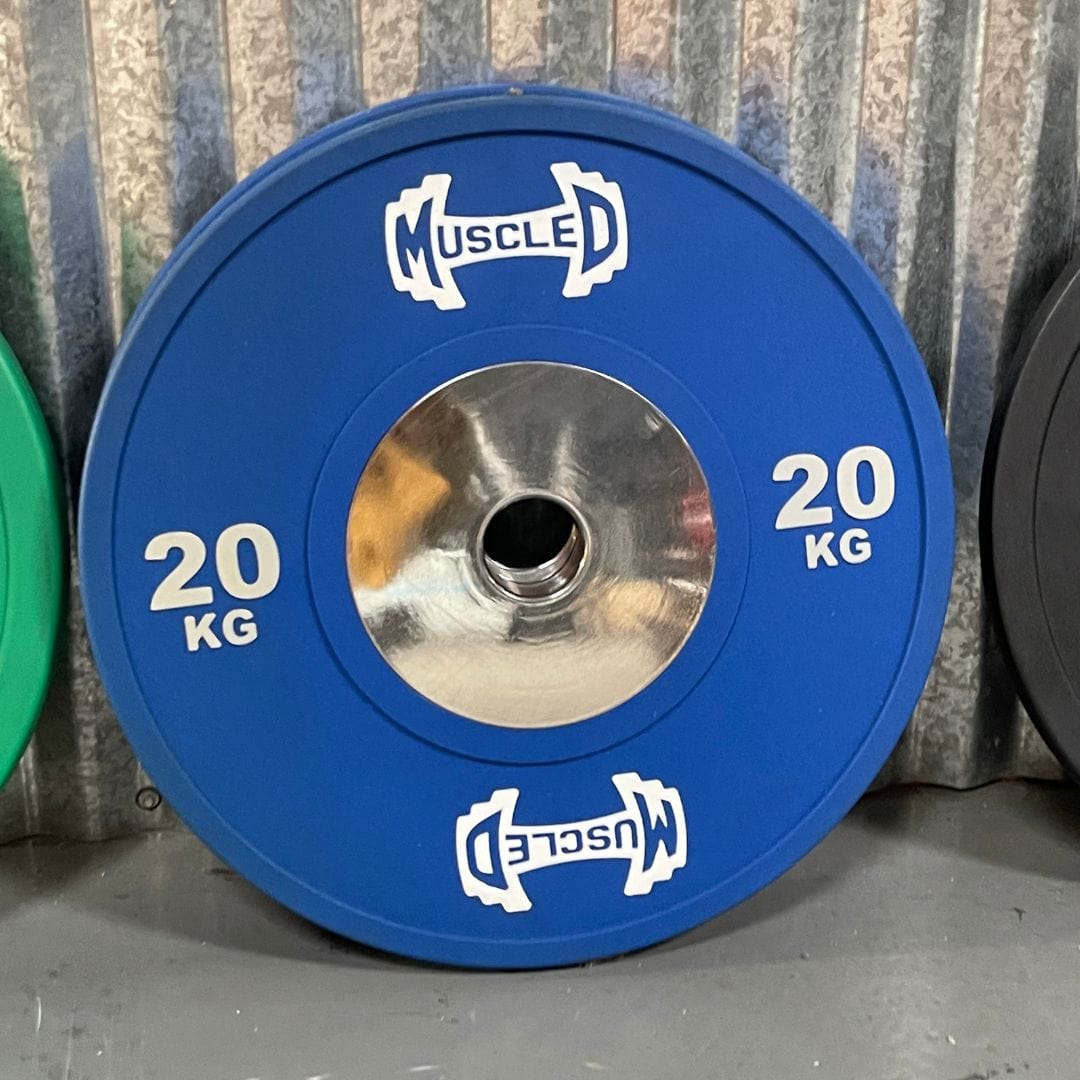 Color Urethane Bumper Plates - Smooth Hub - Made for Heavy Use - Grit Grind Strength