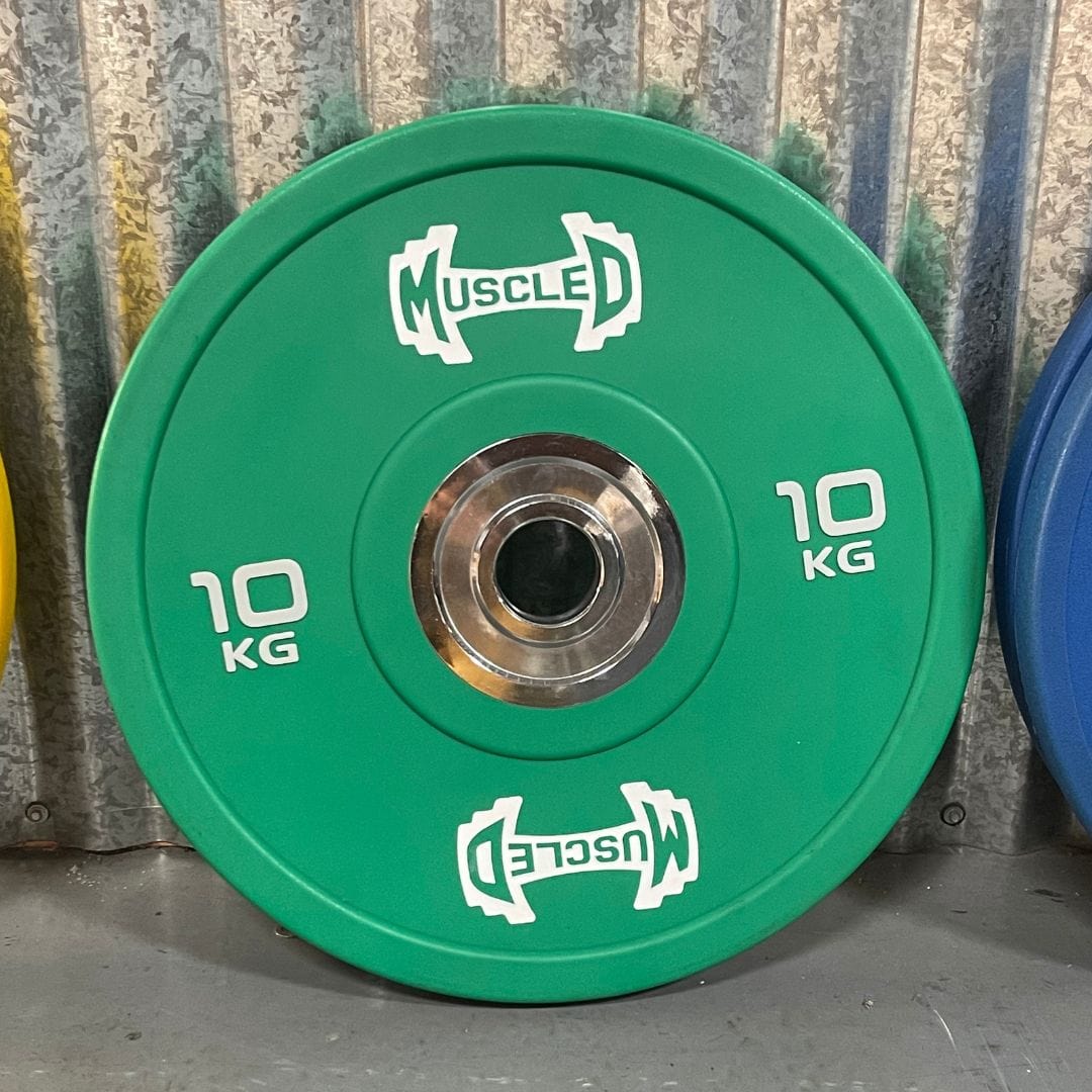 Color Urethane Bumper Plates - Smooth Hub - Made for Heavy Use - Grit Grind Strength