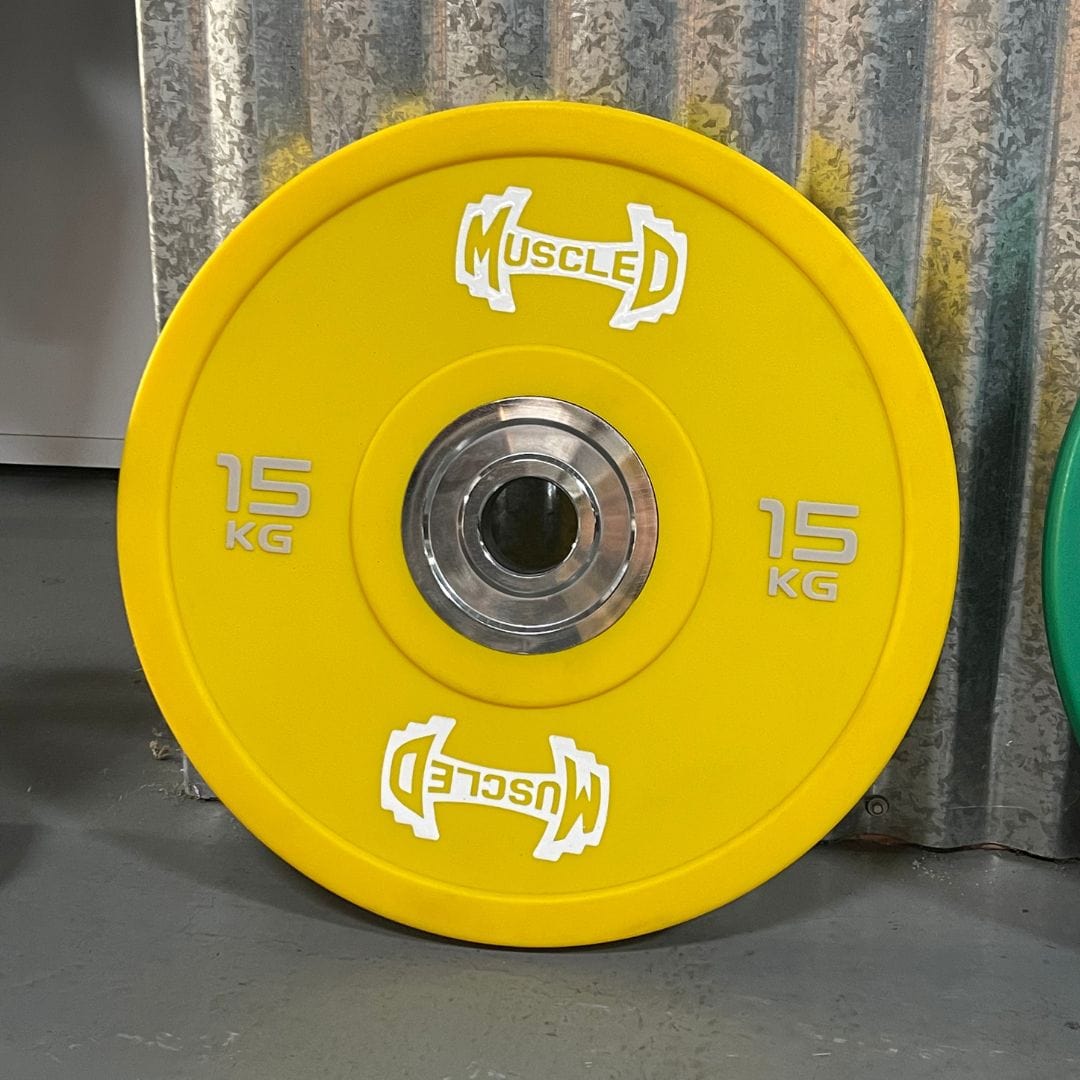 Color Urethane Bumper Plates - Smooth Hub - Made for Heavy Use - Grit Grind Strength