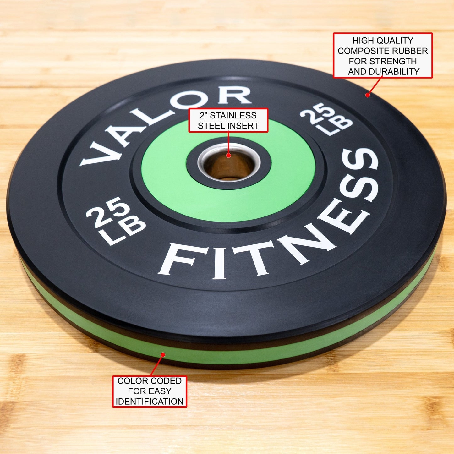 Colored Rubber Bumper Plates (LB) - Grit Grind Strength