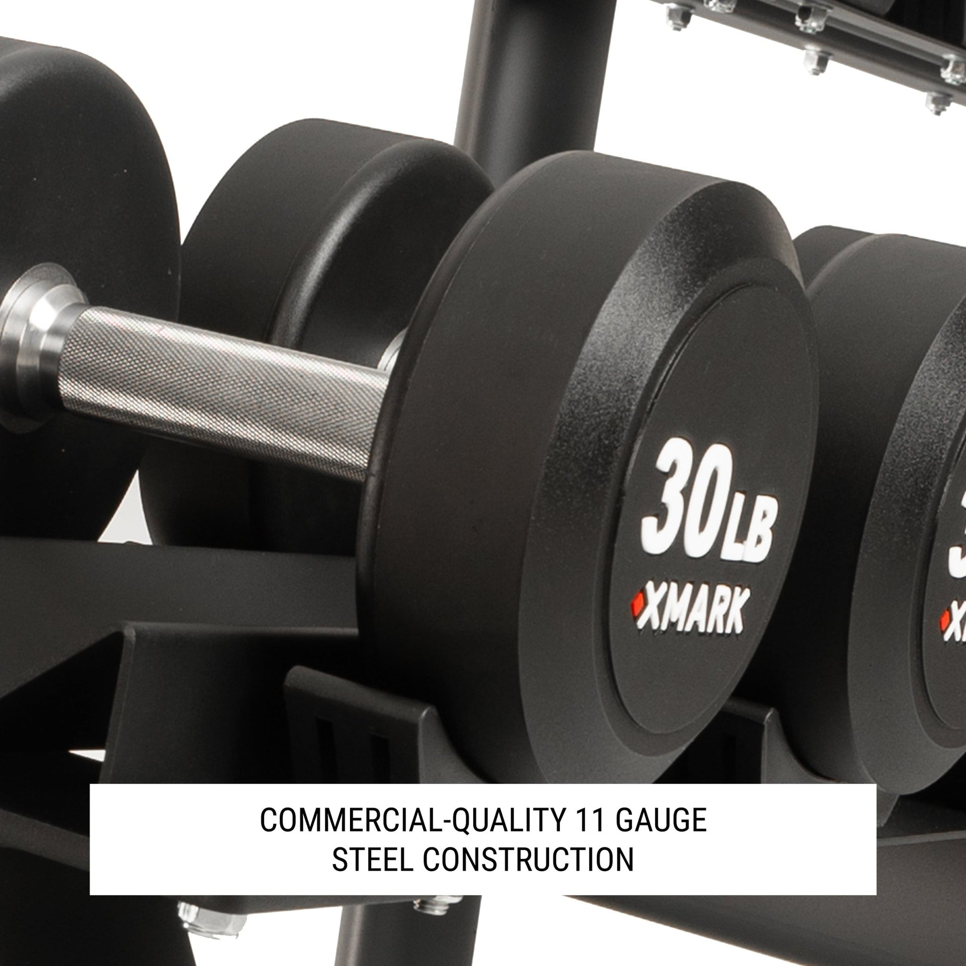 Commercial 3 - Tier Dumbbell Racks - 15 Dumbbell Pairs - Grit Grind Strength