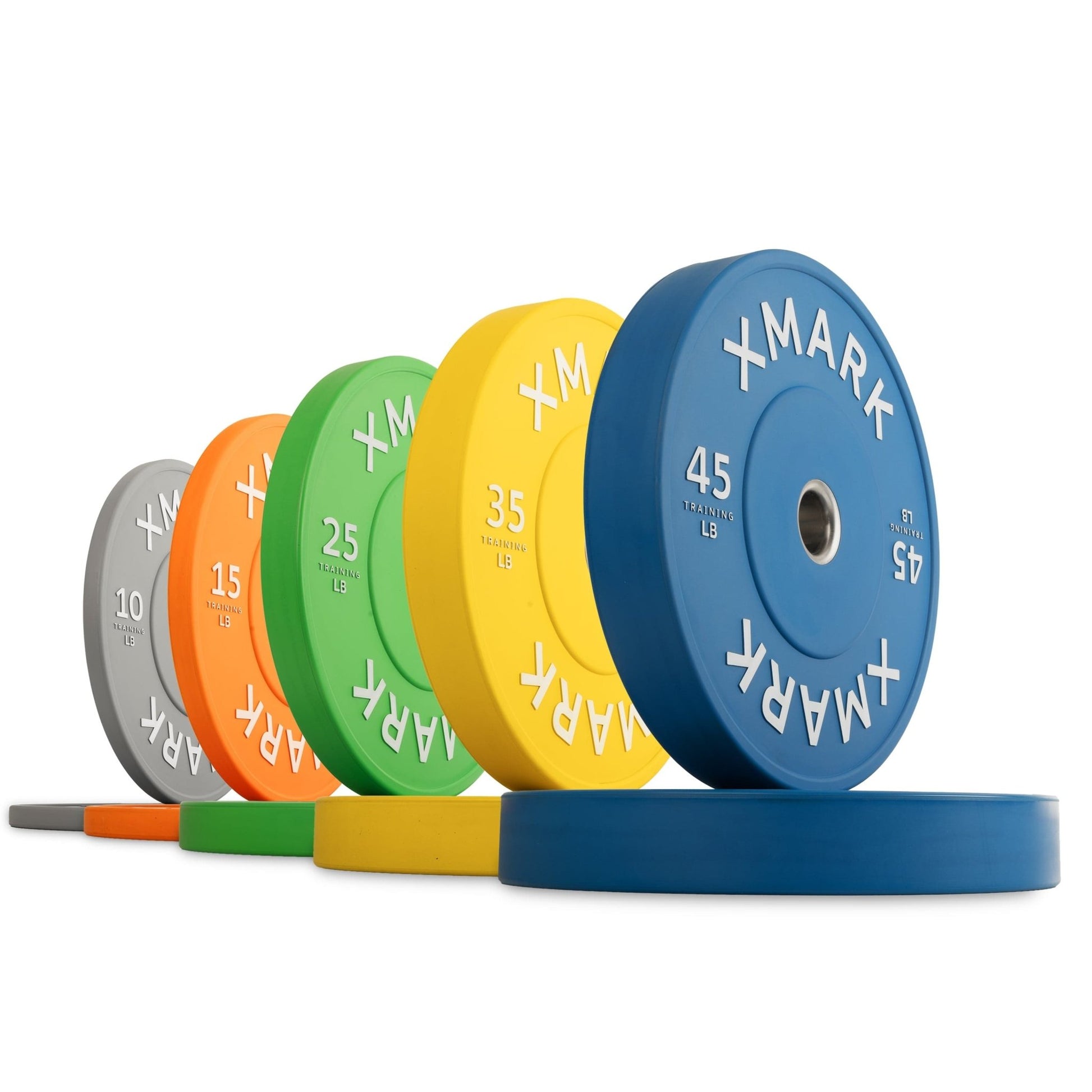 Commercial Color Bumper Plates (LB) - Grit Grind Strength
