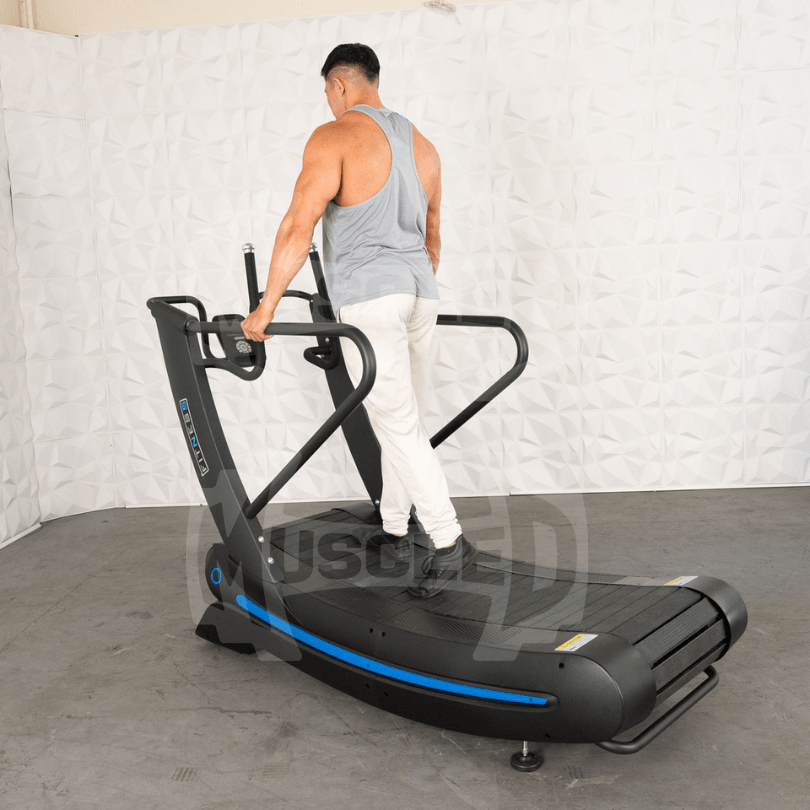 Commercial Self Powered Curve Treadmill - Muscle D Fitness - Standalone - Grit Grind Strength