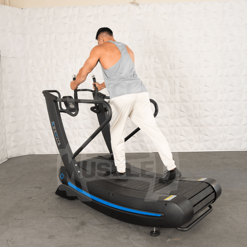 Commercial Self Powered Curve Treadmill - Muscle D Fitness - Standalone - Grit Grind Strength