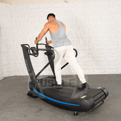 Commercial Self Powered Curve Treadmill - Muscle D Fitness - Standalone - Grit Grind Strength