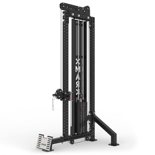 Commercial Single - Stack Functional Trainer, Low Row, Cable Attachments - Grit Grind Strength