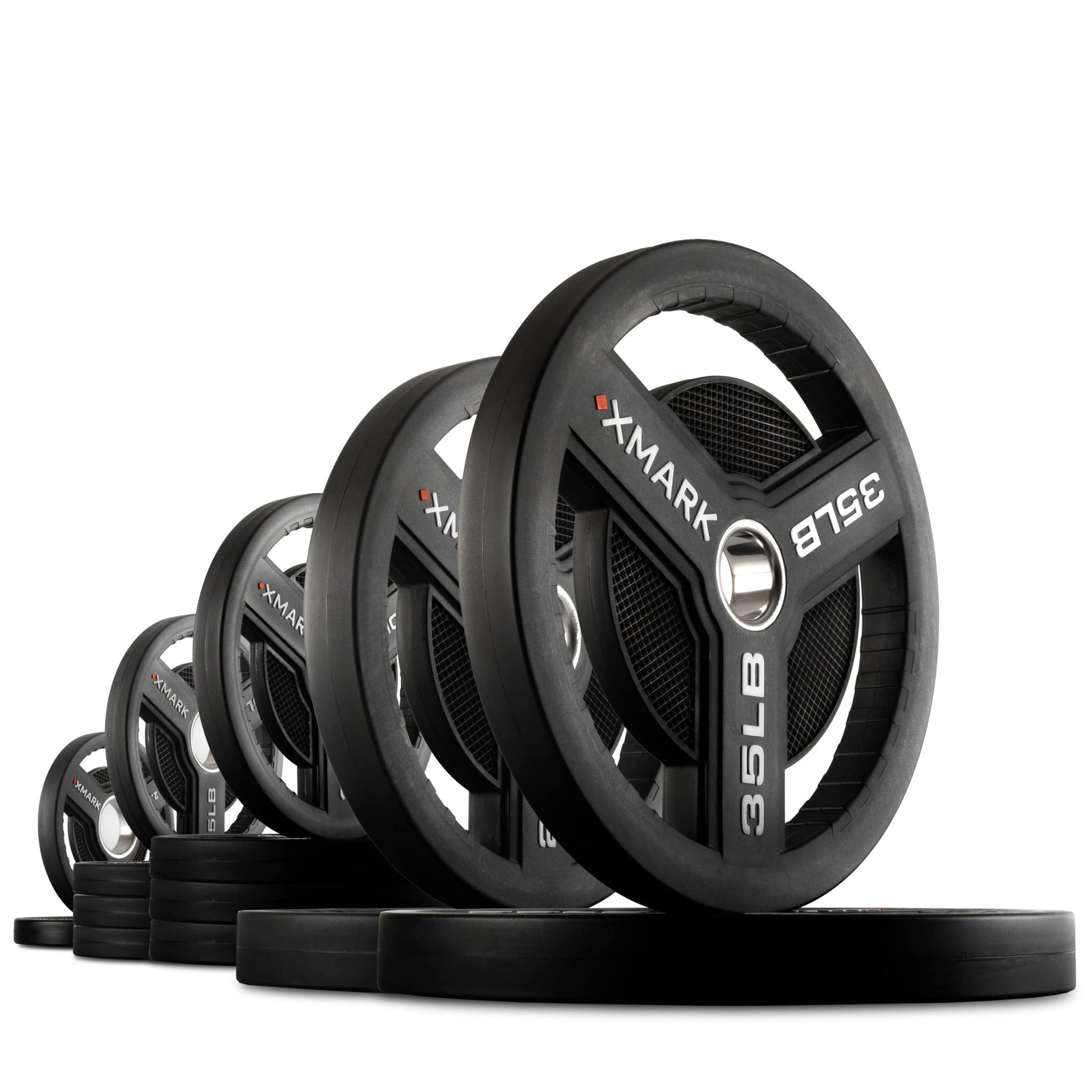 Commercial Urethane Olympic Weight Plates - Grit Grind Strength