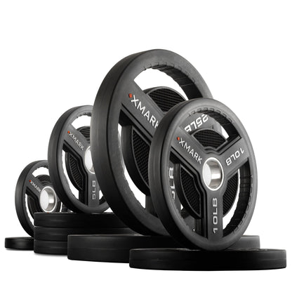 Commercial Urethane Olympic Weight Plates - Grit Grind Strength