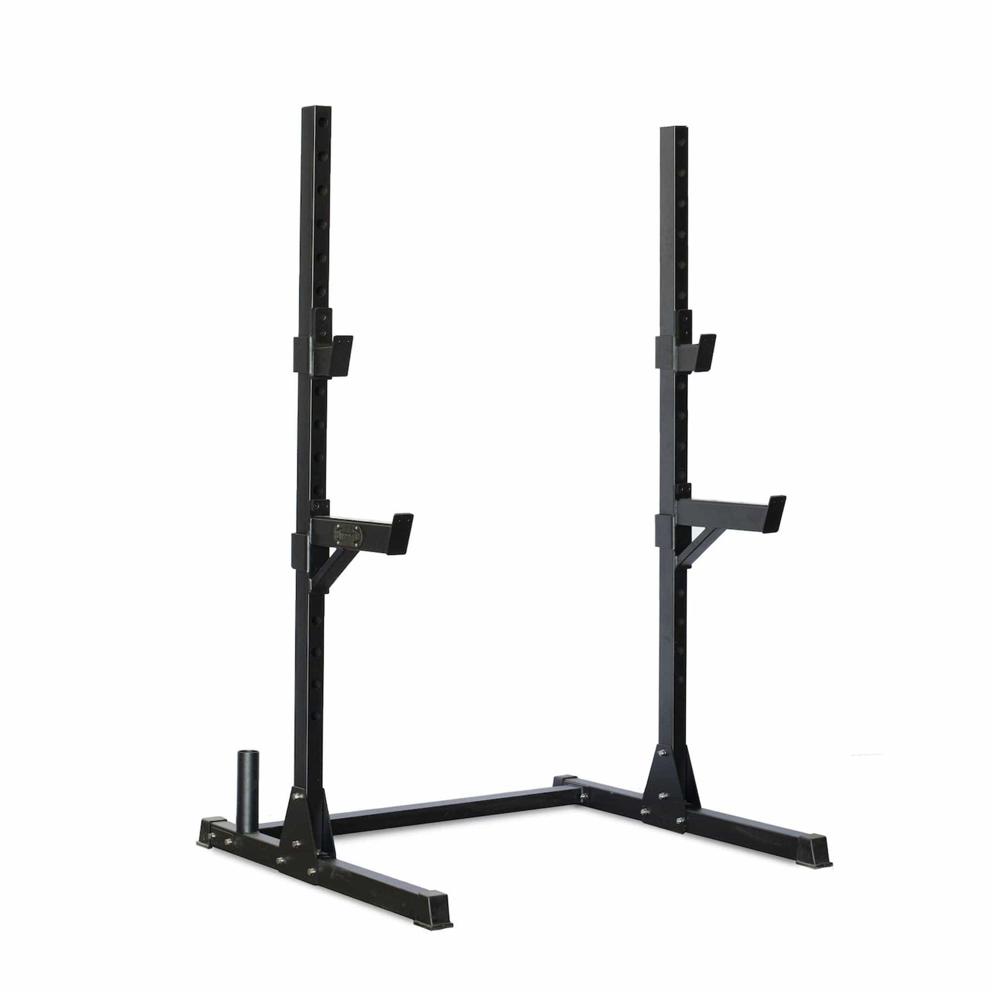 Compact Squat Stand Fitness Package - Muscle D - Vertical Bar Storage - Grit Grind Strength