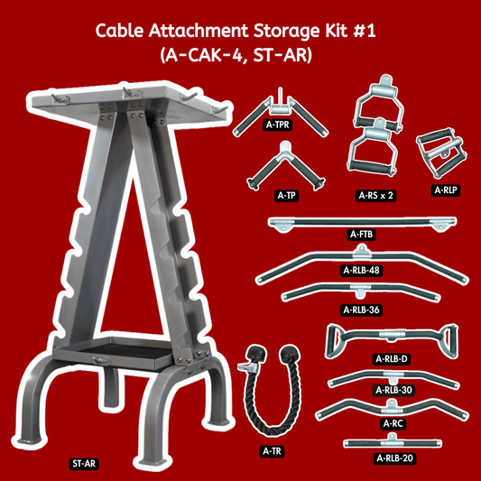 Complete Cable Attachment and Storage Kit - 1 - Muscle D Fitness - Grit Grind Strength