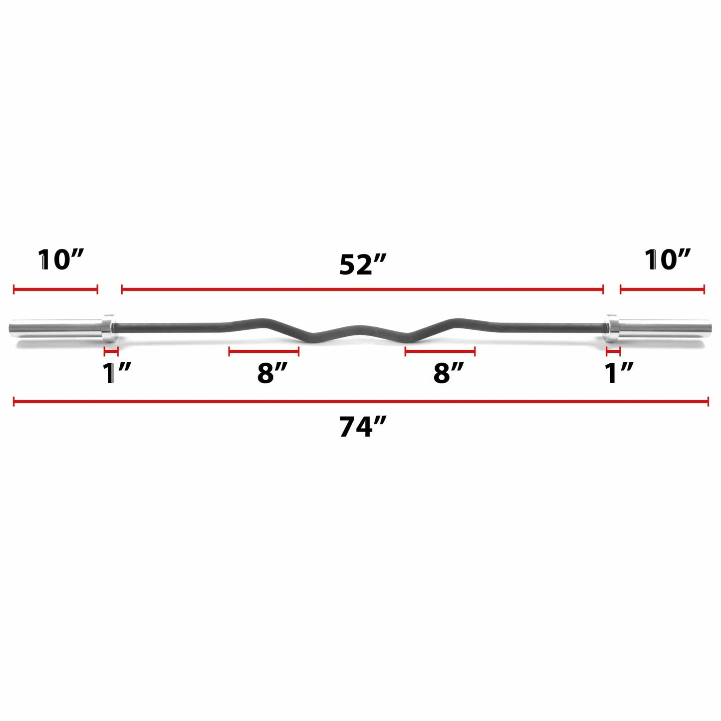 Convict 6ft Rackable Curl Bar - Grit Grind Strength