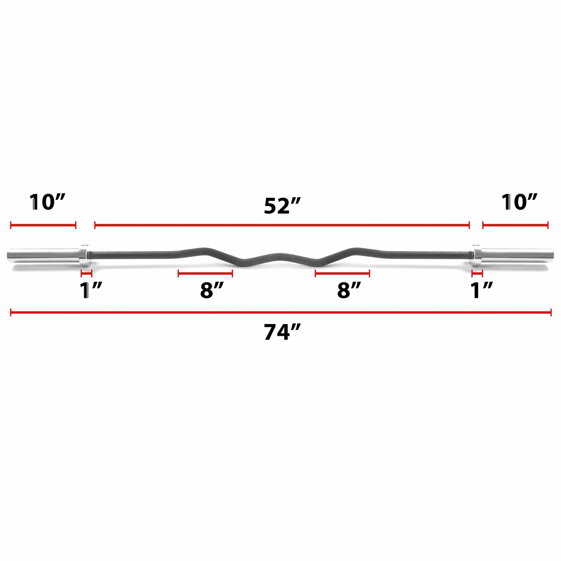 Convict 6ft Rackable Curl Bar - Grit Grind Strength
