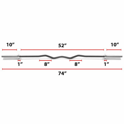 Convict 6ft Rackable Curl Bar - Grit Grind Strength