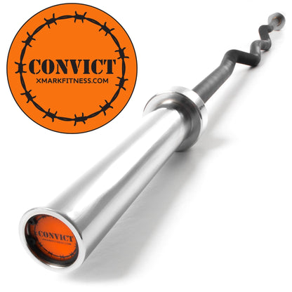 Convict 6ft Rackable Curl Bar - Grit Grind Strength