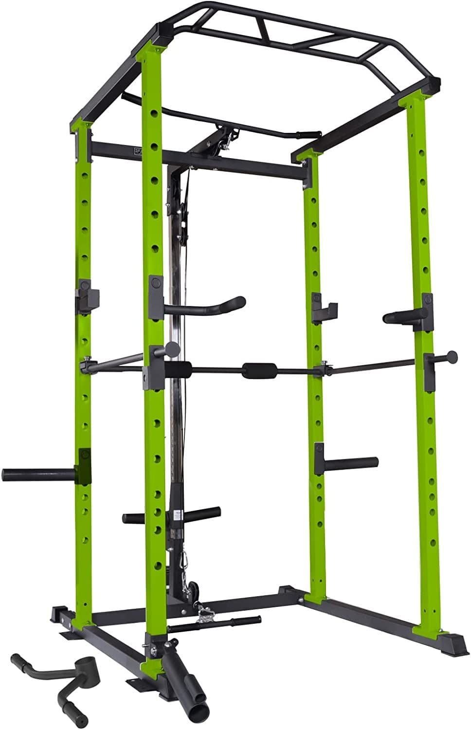 Core Sports & Fitness Power Cage | 1000 lb Heavy - Duty Home Gym Rack - Green - Grit Grind Strength