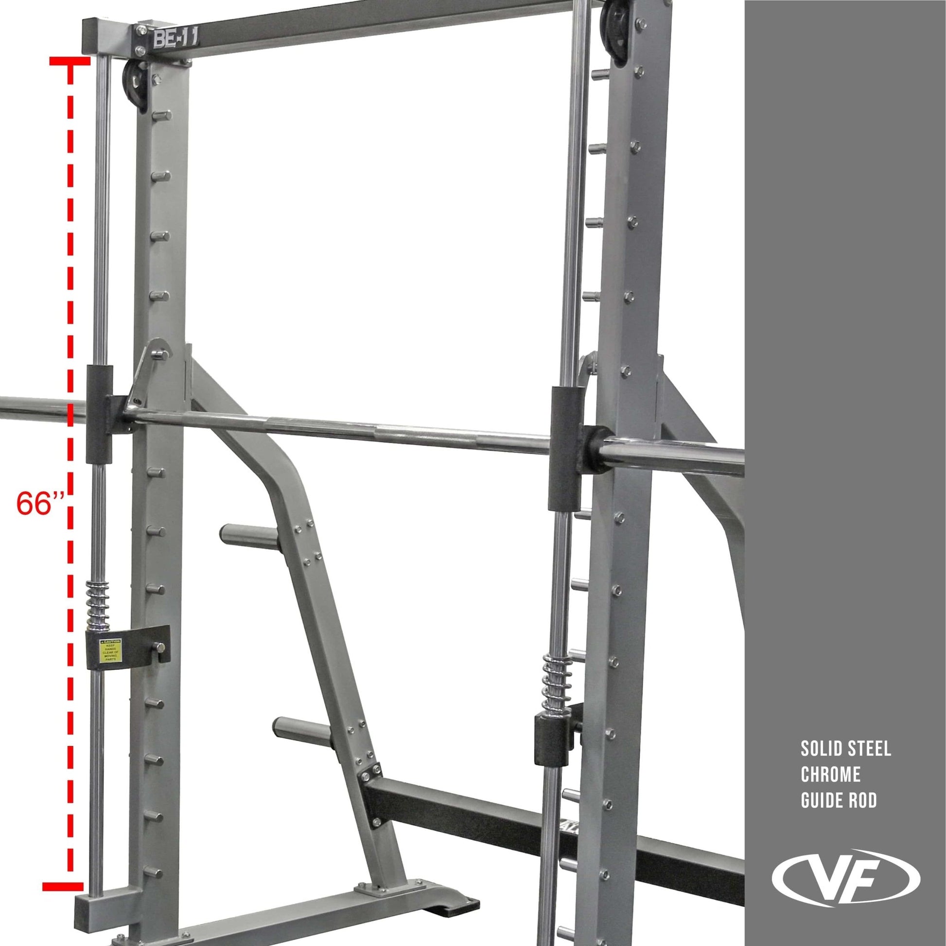 Counterbalanced Smith Machine with Plate Storage Pegs - Grit Grind Strength