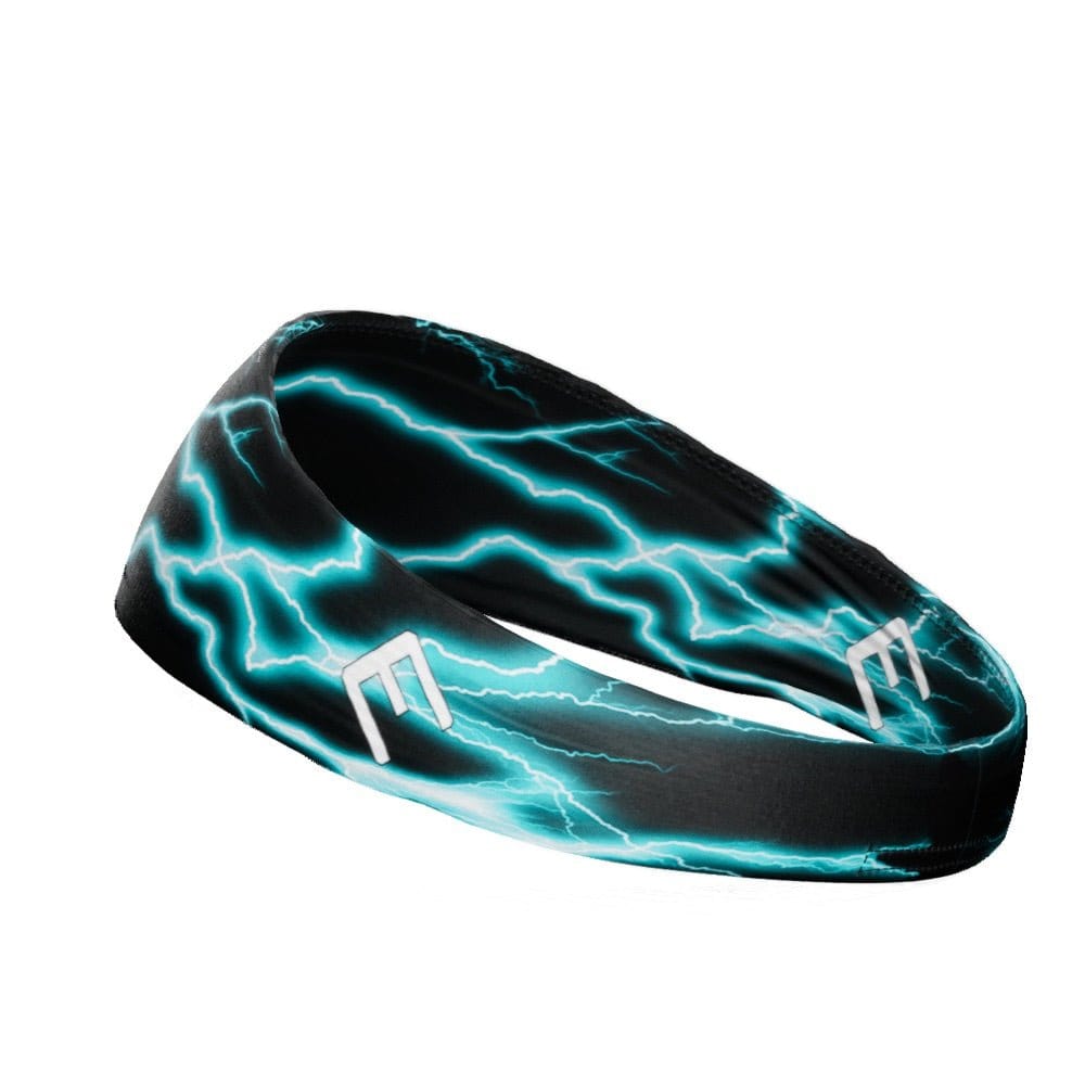 Cyan Lightning Headband - Grit Grind Strength