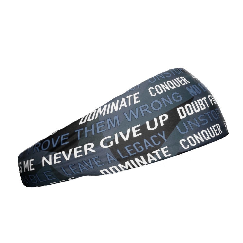 Dark Motivational Headband - Grit Grind Strength