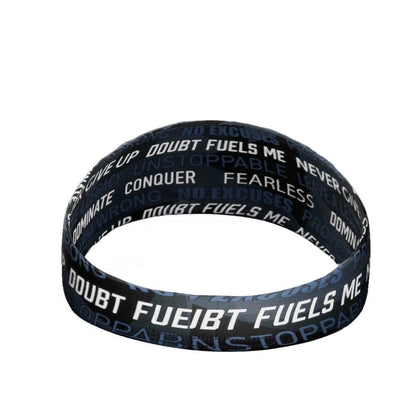 Dark Motivational Headband - Grit Grind Strength