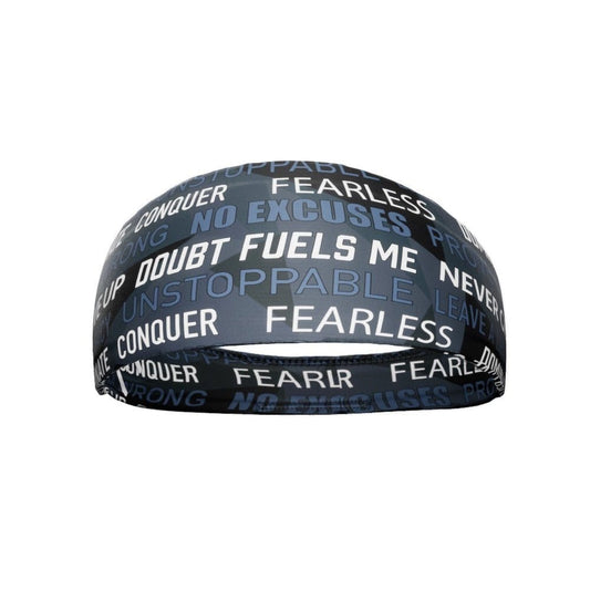 Dark Motivational Headband - Grit Grind Strength