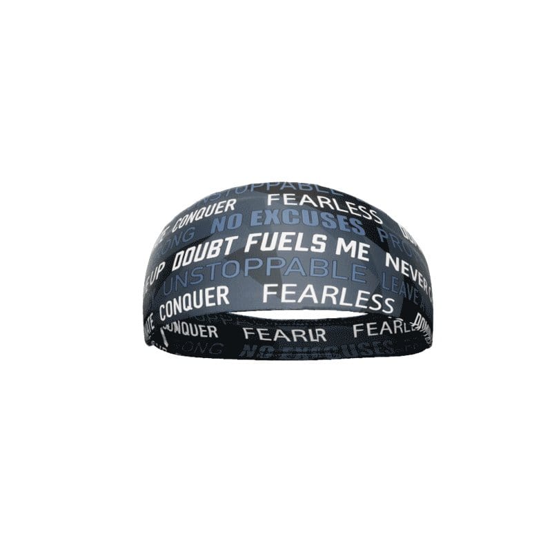 Dark Motivational Headband - Grit Grind Strength
