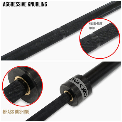 Deadlift Barbell 90.5" 27mm - Grit Grind Strength
