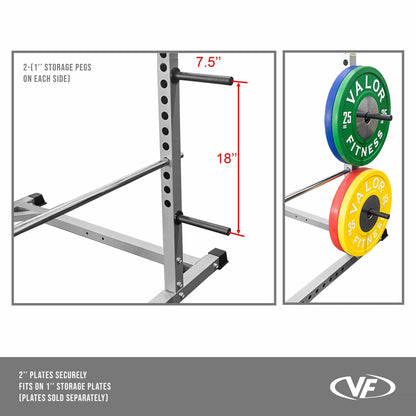 Deluxe 2.5x2.5 Power Rack w/ Multi Grip Pullup Bar - Grit Grind Strength