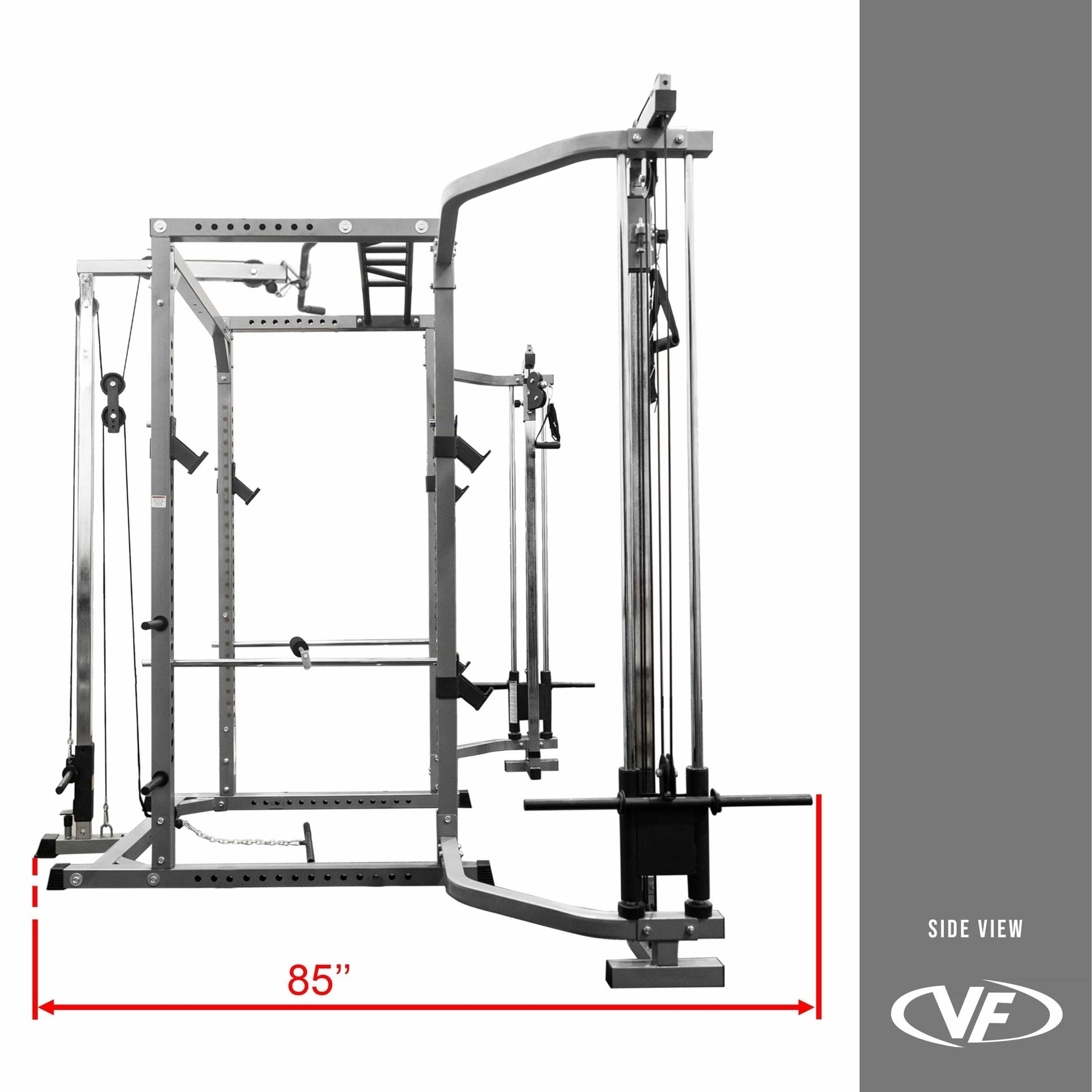 Deluxe 2.5x2.5 Power Rack w/ Multi Grip Pullup Bar - Grit Grind Strength