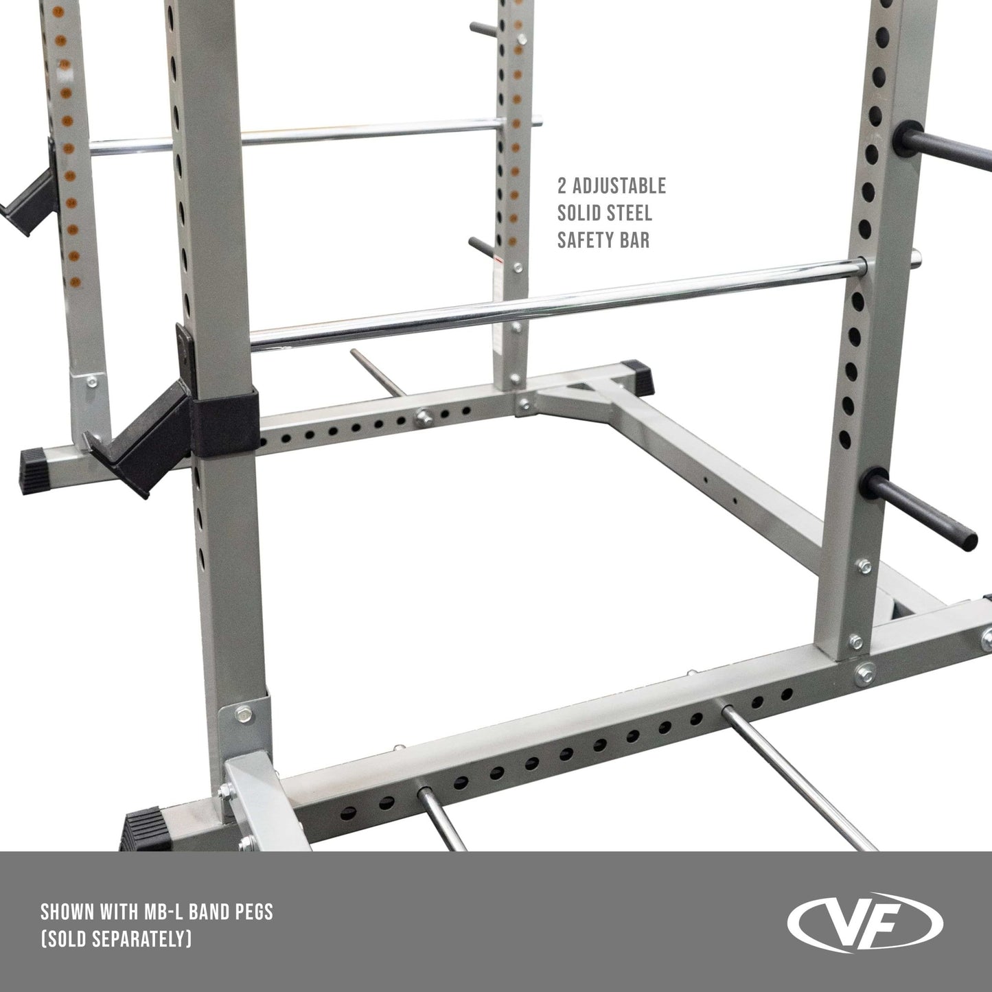 Deluxe 2.5x2.5 Power Rack w/ Multi Grip Pullup Bar - Grit Grind Strength
