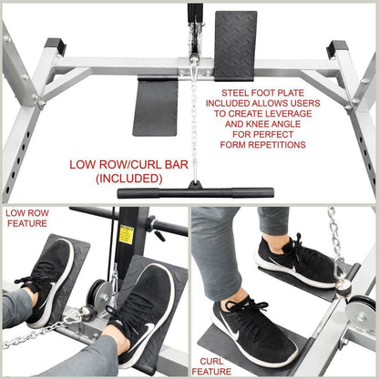 Deluxe 2.5x2.5 Power Rack w/ Multi Grip Pullup Bar - Grit Grind Strength