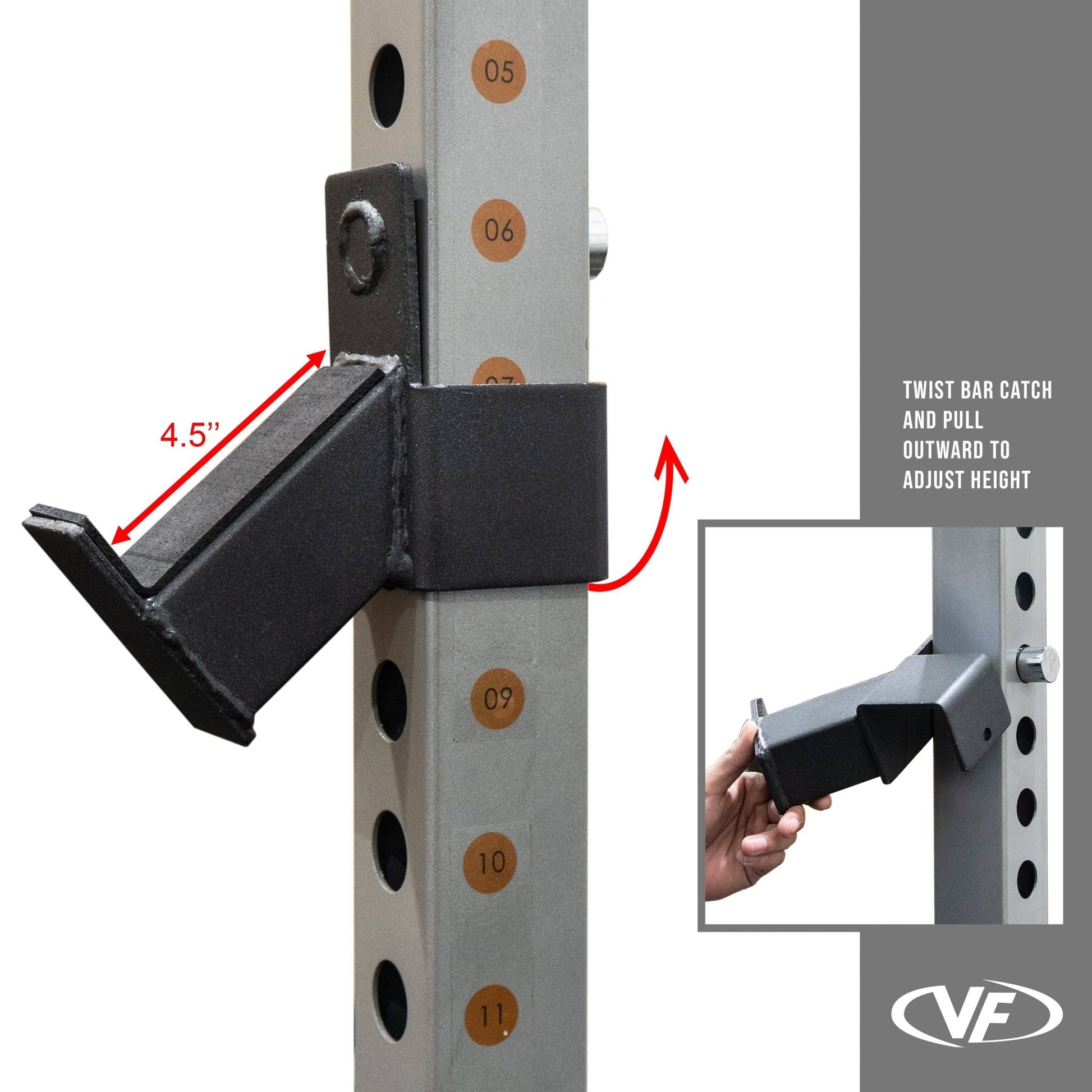 Deluxe 2.5x2.5 Power Rack w/ Multi Grip Pullup Bar - Grit Grind Strength
