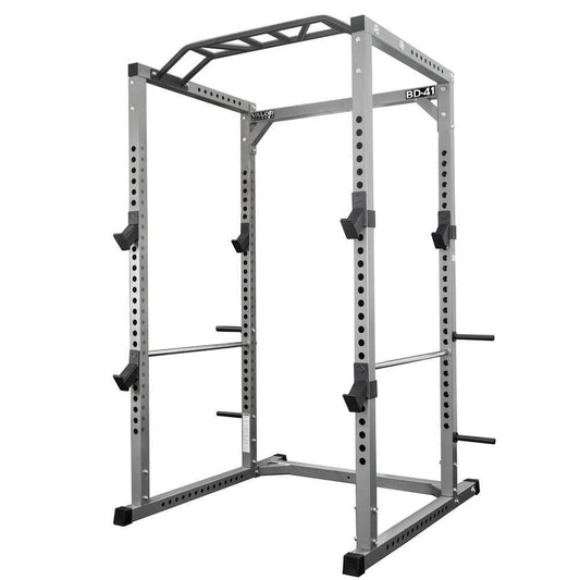 Deluxe 2.5x2.5 Power Rack w/ Multi Grip Pullup Bar - Grit Grind Strength