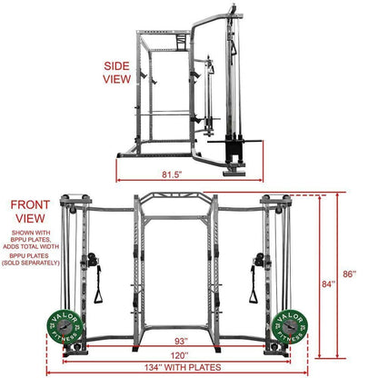 Deluxe 2.5x2.5 Power Rack w/ Multi Grip Pullup Bar - Grit Grind Strength