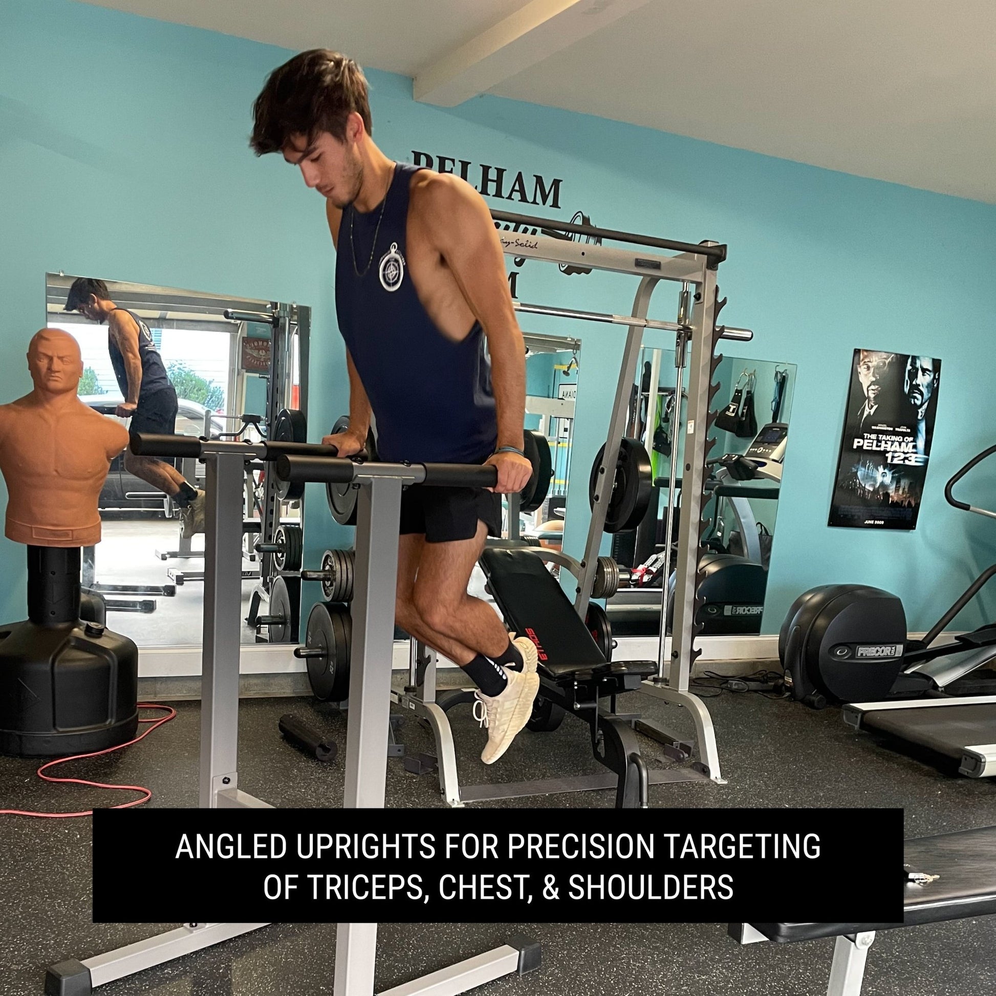 Dip Stand Station Bar for Vertical Knee Raise - Grit Grind Strength