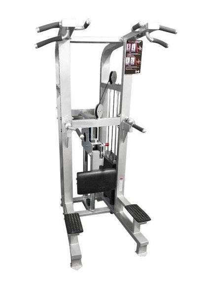 Dual Function Assisted Chin - Dip Combo - Muscle D Fitness - Adjustable - Plate Selectorized - Grit Grind Strength