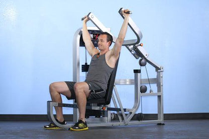 Dual Function Multi Press Combo - Muscle D Fitness - Adjustable - Multi - Position - Pin Selectorized - Chest - Shoulder - Triceps Press - Grit Grind Strength