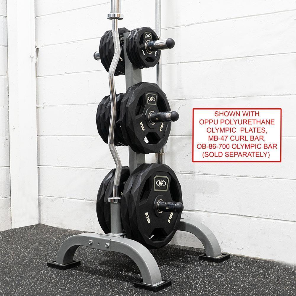 Elevated Storage Tree for Olympic Plates and Barbells - Grit Grind Strength