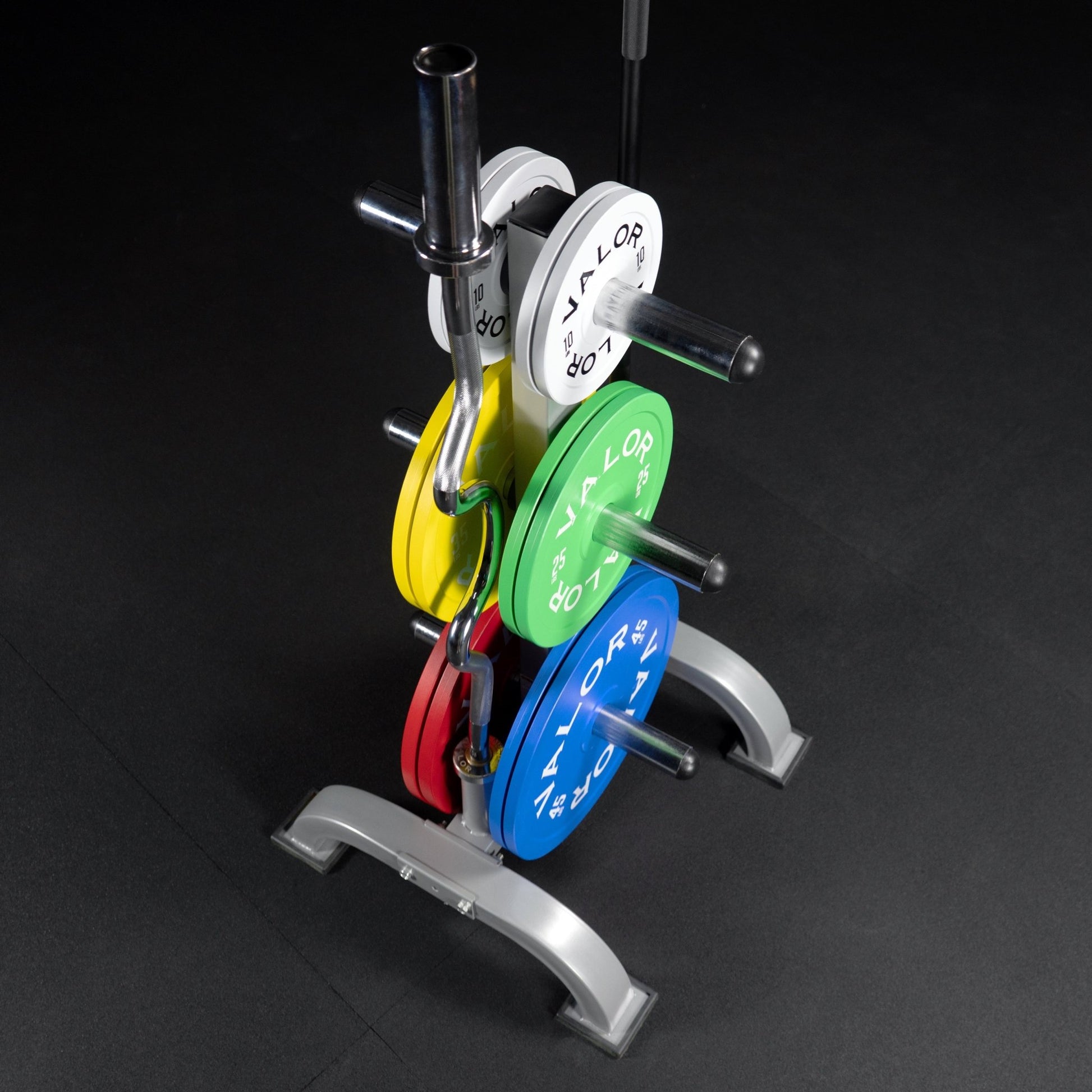 Elevated Storage Tree for Olympic Plates and Barbells - Grit Grind Strength